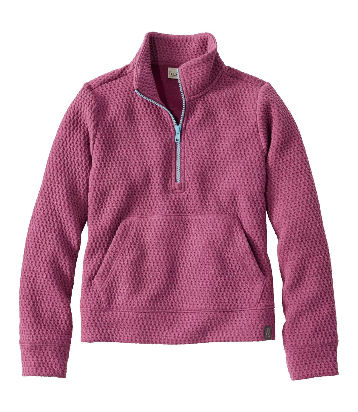 Kids' Ridgeknit Pullover, Glow-in-the-Dark Quarter-Zip | L.L. Bean