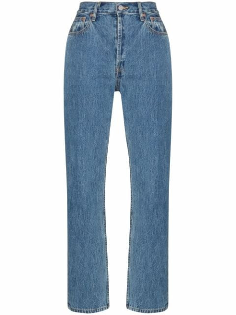 Still Here Thin Bone Line Childhood Jeans - Farfetch | Farfetch Global