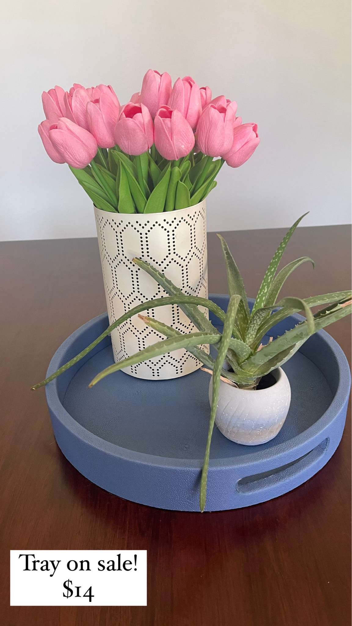 Tray and real touch faux tulips are both on sale!

#LTKSeasonal #LTKHome #LTKFindsUnder50