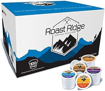 Roast Ridge Single Serve Coffee Pods for Keurig K-Cup Brewers, Variety Pack, 100 Count (20 each: ... | Amazon (US)
