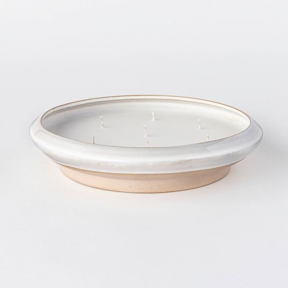 Textured Ceramic Jar Candle Sandalwood & Tobacco - Threshold™ designed with Studio McGee | Target
