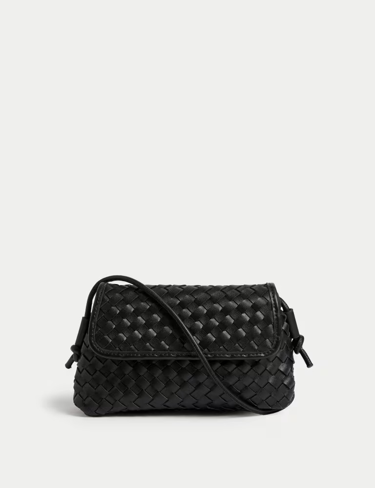 Faux Leather Woven Cross Body Bag | Marks & Spencer (UK)