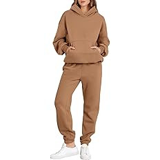 ANRABESS Womens 2 Piece Outfits Lounge Hoodie Oversized Sweatshirt Jogger Sweatpants Y2K Tracksui... | Amazon (US)