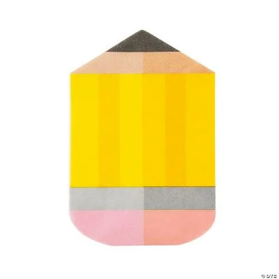 Pencil-Shaped Luncheon Napkins, Party, Party Supplies, 16 Pieces | Walmart (US)