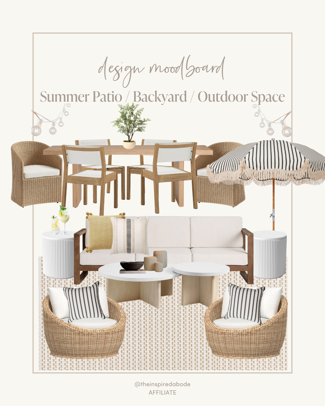 If you're looking for a summer patio, backyard, or outdoor space refresh, we're sharing some of our favorite pieces we've been eyeing! From wood accents to woven details & some fun stripes and textures, be inspired by these picks! 

 #LTKSeasonal #LTKHome