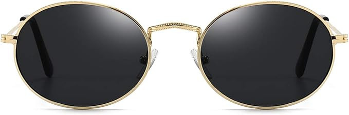 Dollger Oval Sunglasses for Women Vintage Metal Frame Glasses Anti Reflective Retro Eyeglasses Un... | Amazon (US)