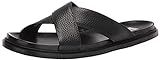 Steve Madden Men's Civic Sandal, Black Leather, 7 | Amazon (US)