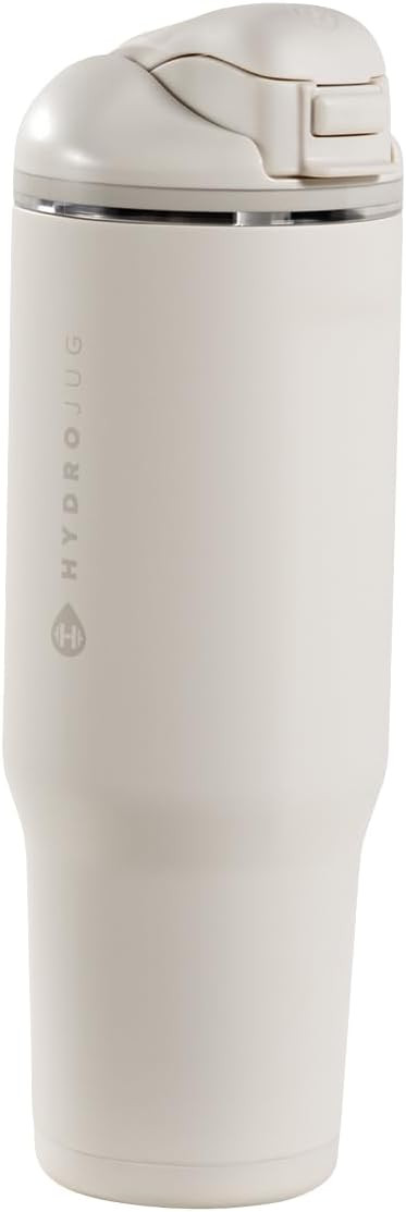 HydroJug Ease2o Water Bottle with Straw & Chug Lid, Stainless Steel, Vented Cap to Help Reduce Pr... | Amazon (US)