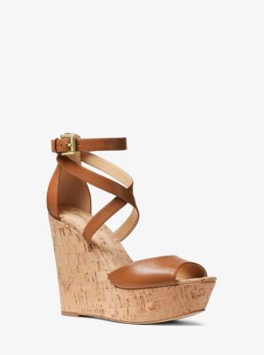 Gabriella Leather Wedge | Michael Kors US