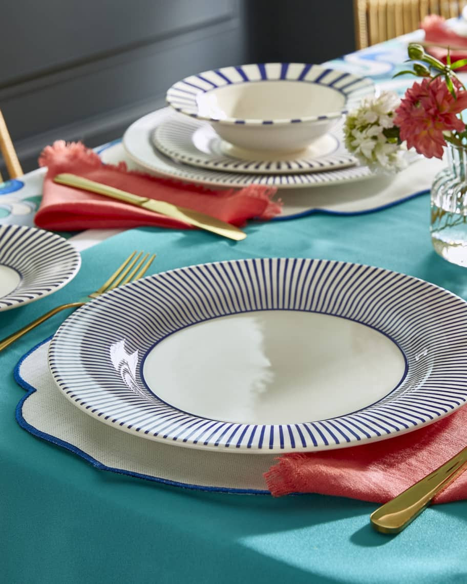Spode Blue Italian Steccato Dinner Plates, Set of 4 | Neiman Marcus