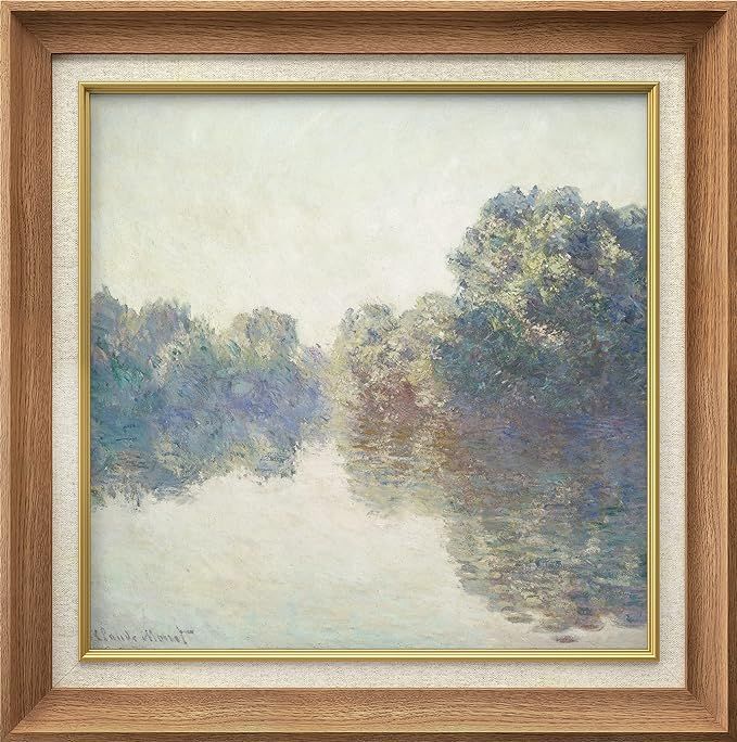 MUDECOR Premium Framed Wall Art The Seine River at Giverny by Claude Monet Classic Vintage Illust... | Amazon (US)