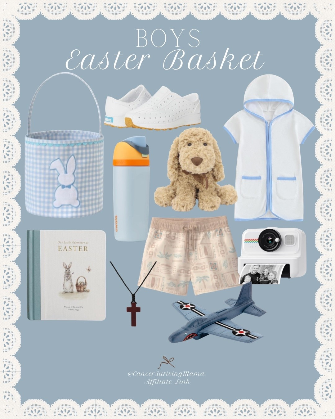 Boys Easter basket ideas with practical gifts they need & will use! 🐇  The perfect time to stock up on spring necessities from sandals, swimwear, pool & beach towel, new owala & of course a few Easter books & toys. 

Tried & true favorites for Easter 🫶

easter basket stuffers, easter basket, boys easter basket, boys easter, easter gifts for boys, boys spring must haves, easter gift, kids owala, native shoes, kids cross necklace  

#LTKKids #LTKSeasonal #LTKmomlife