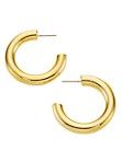 18K Gold-Plated Leila Hoop Earrings | Saks Fifth Avenue
