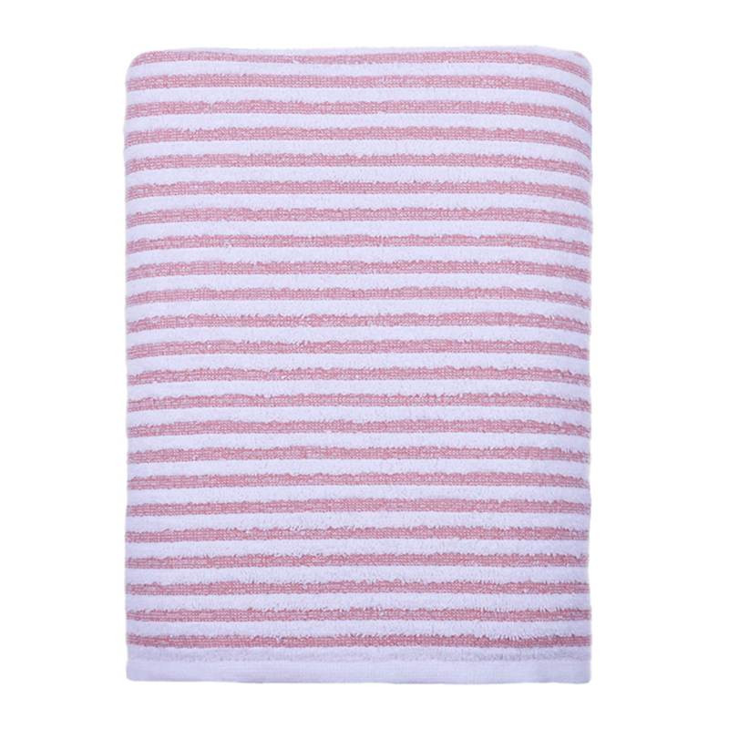 Essential Striped Terracotta Bath Towel, 30x54 | At Home