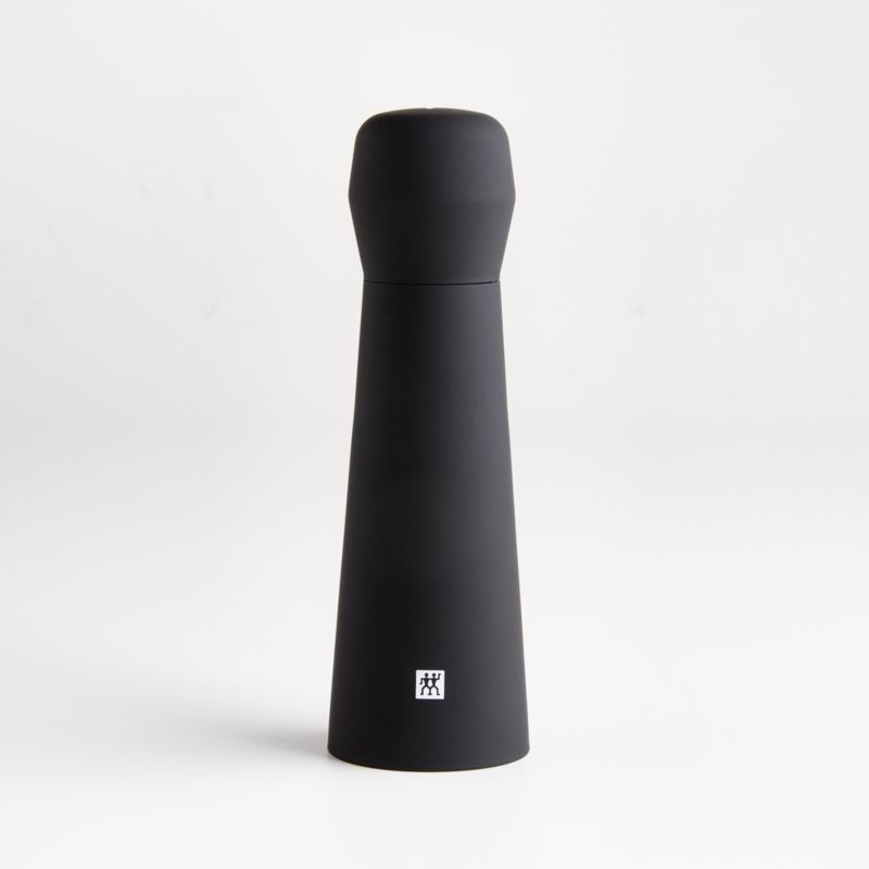 Zwilling Matte Black Pepper Mill + Reviews | Crate & Barrel | Crate & Barrel