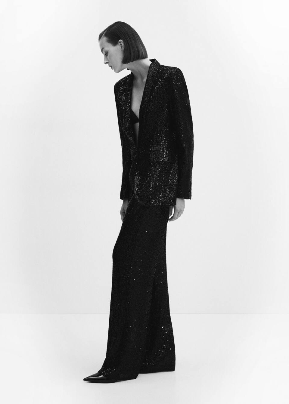 Sequin embroidered jacket -  Women | Mango United Kingdom | MANGO (UK)