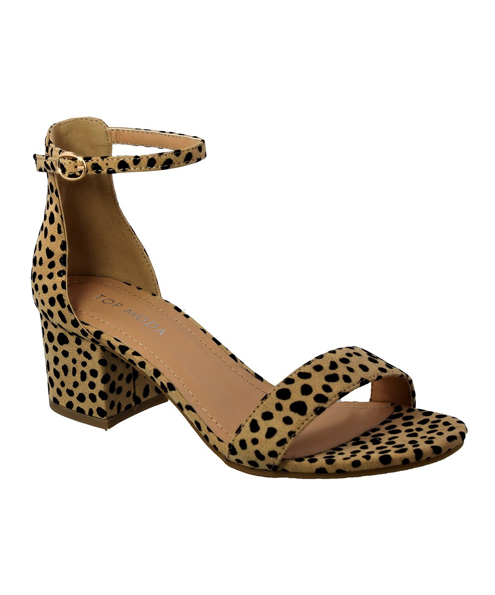 TOP MODA Women's Sandals CHEETAH - Brown Cheetah Darcie Sandal - Women | Zulily