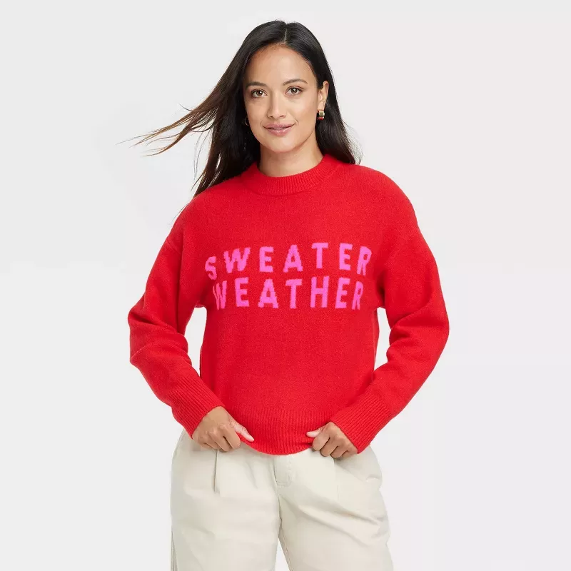 Fuzzy sweater clearance target