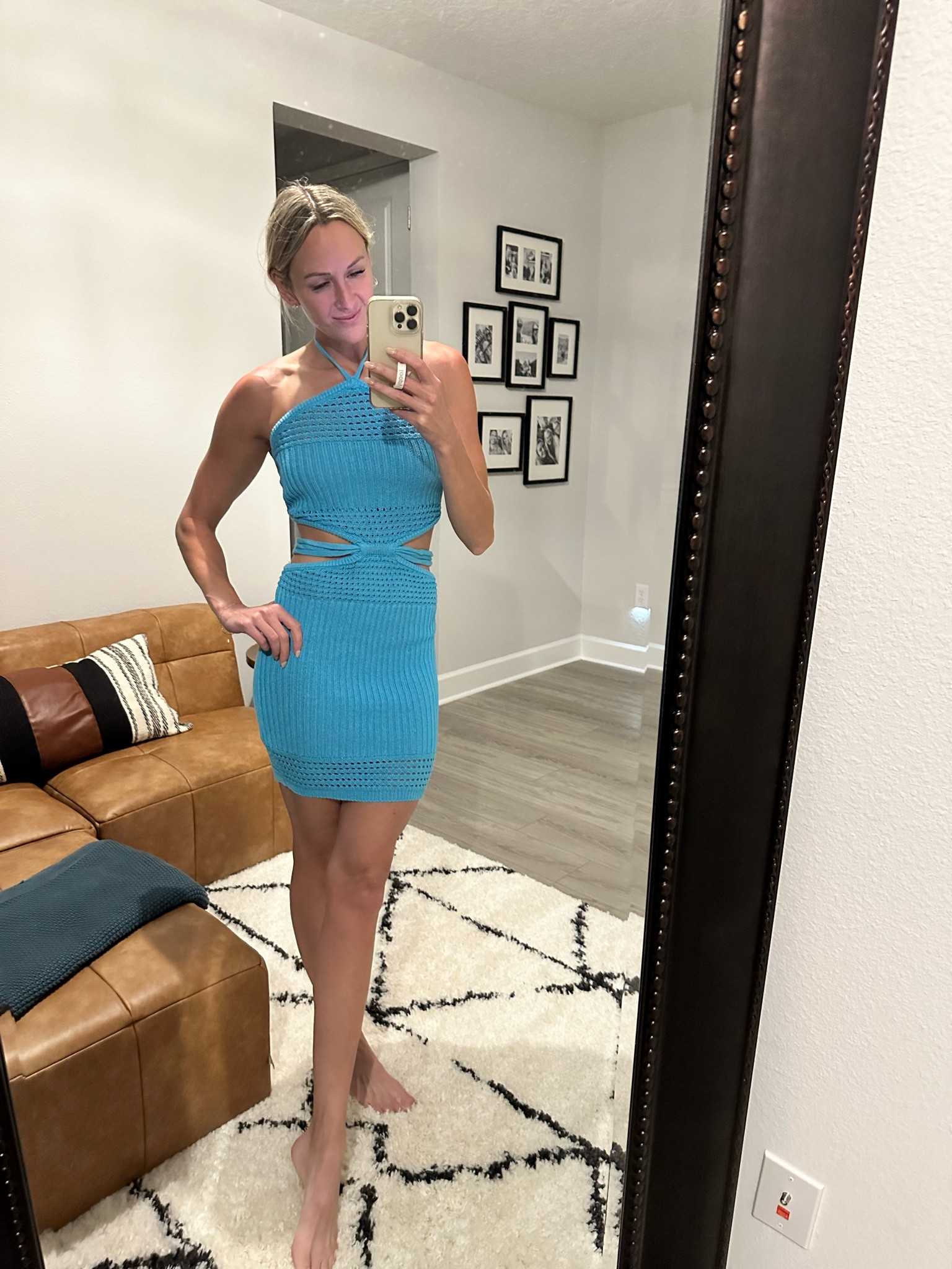 Love this blue crocheted dress from Revolve! The cut out is very flattering. Size small here. Perfect for a night out or vacation! 

#LTKbeauty #LTKtravel #LTKstyletip