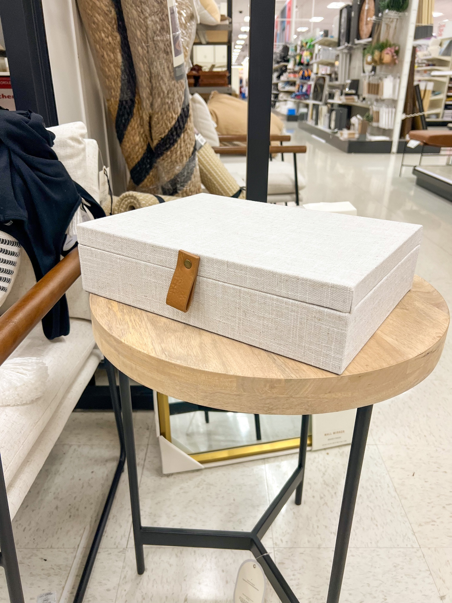Target Home Finds! Love hauling these little decorative boxes for storage and hiding remotes, charging cords, pens, etc! 

Accent chair, living room, end table 

#LTKhome