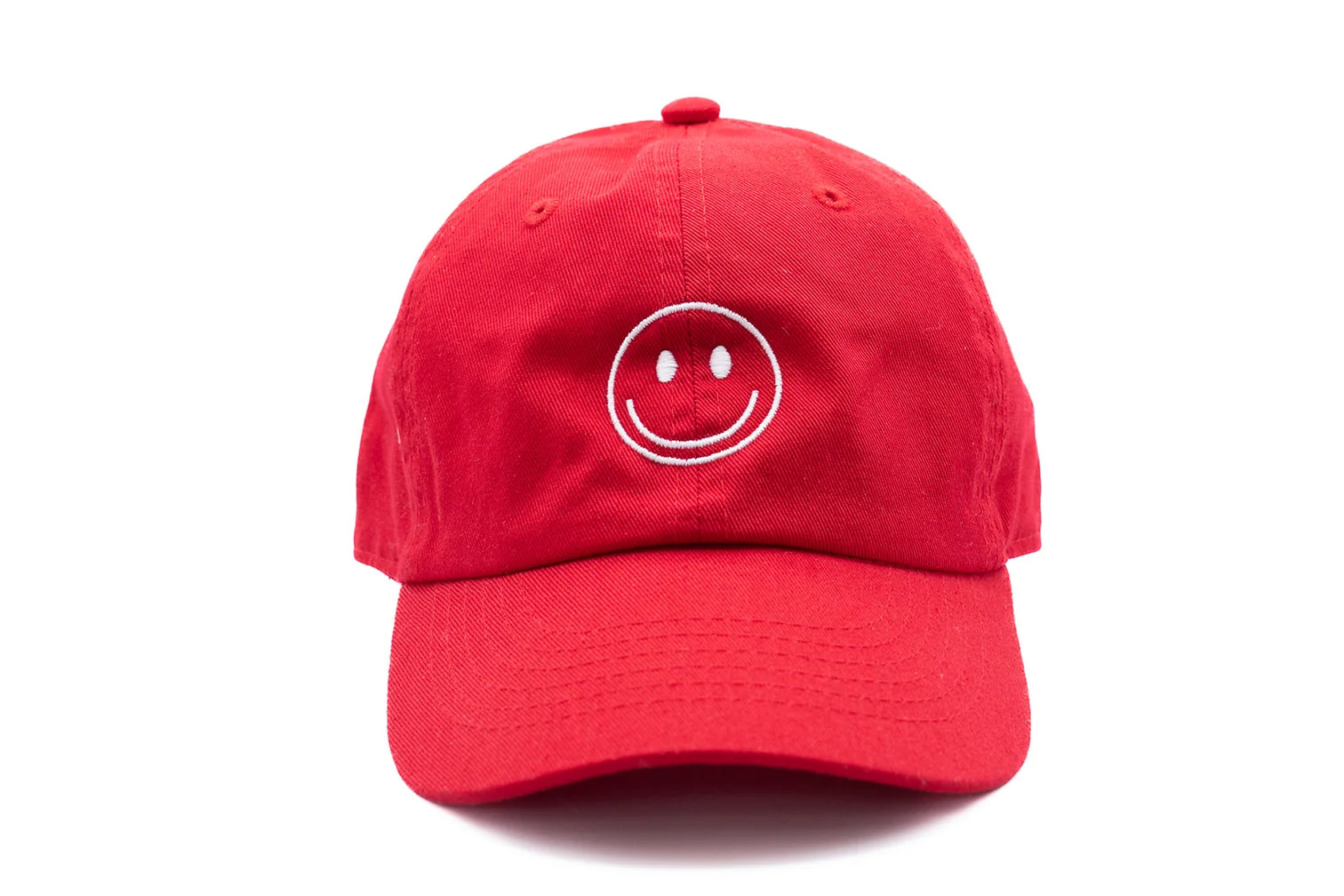 Smiley Face Hat | Embroidered Green Hat - Rey to Z | Rey to Z