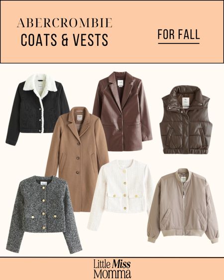 Sharing some of my favorite coats and vests from Abercrombie for fall and winter! 

#LTKstyletip #LTKSeasonal