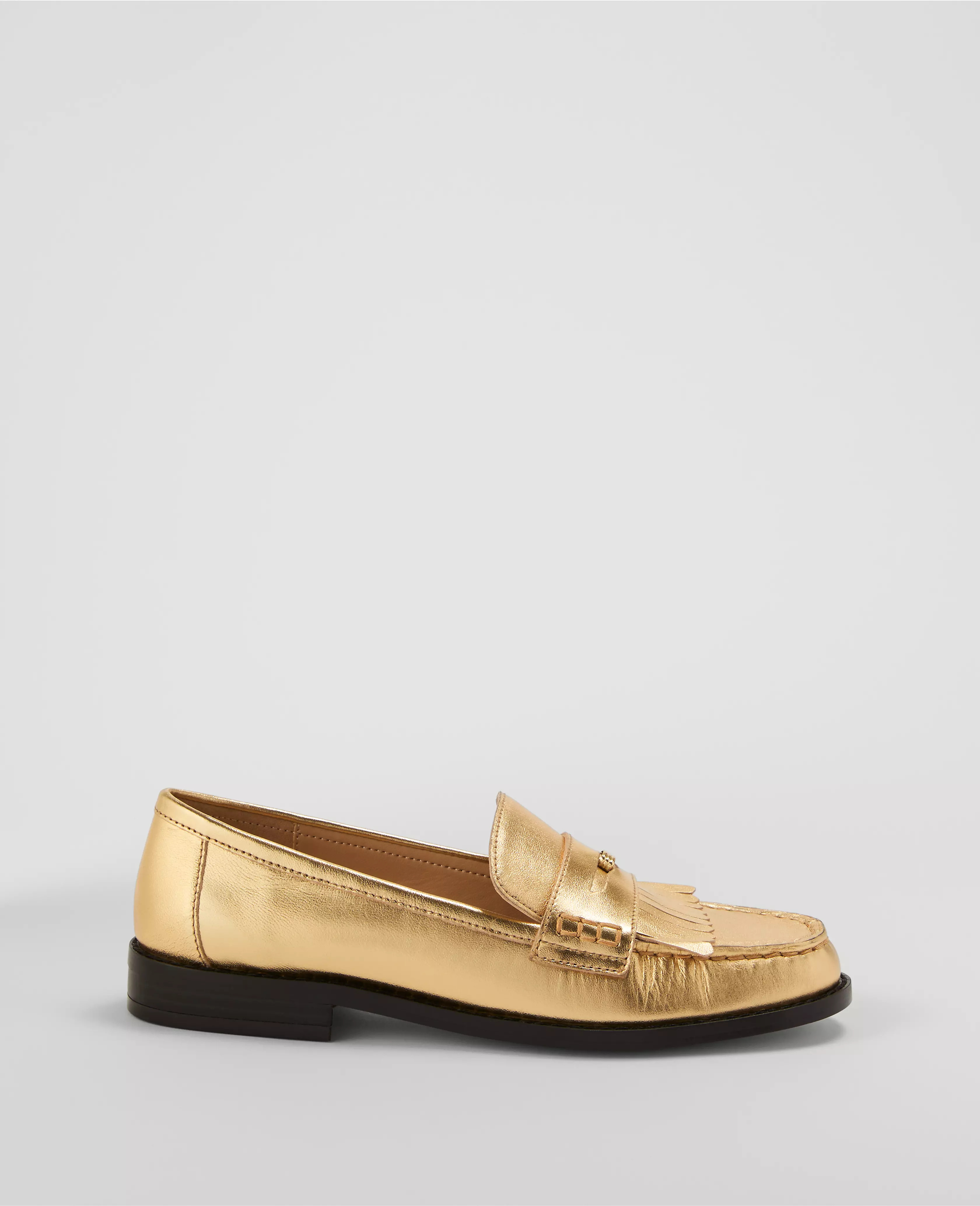 Kiltie Metallic Loafer | Ann Taylor (US)