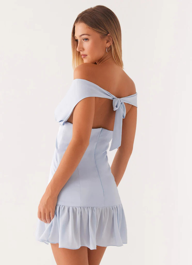 Dear Diary Mini Dress - Pastel Blue | Peppermayo (Global)