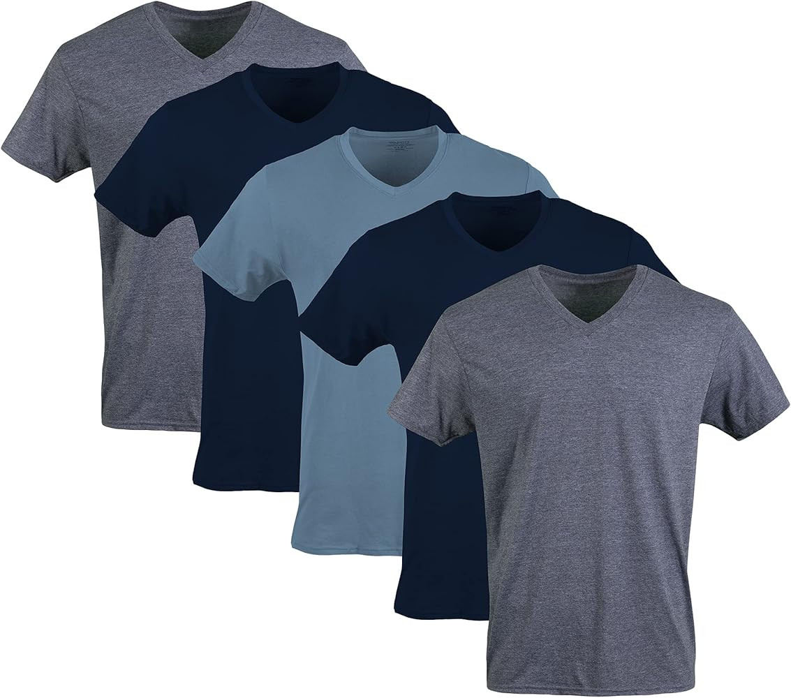 Gildan Men's V-Neck T-Shirts, Multipack, Style G1103 | Amazon (US)
