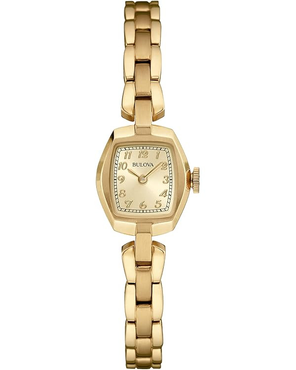 Bulova Ladies' Classic Dress Mini 2-Hand Quartz Watch, Stainless Steel, Arabic Markers | Amazon (US)