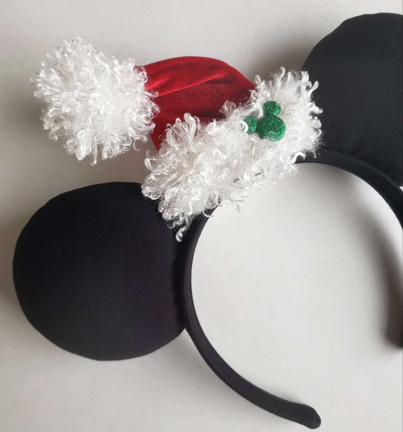 Red Velvet Santa Hat Mouse Ears | Christmas Holiday Mouse Ears - Etsy | Etsy (US)