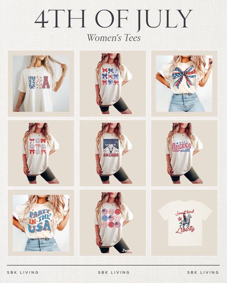 USA \ 4th of July tees I love 🇺🇸

Summer 
Outfit 

#LTKFindsUnder50 #LTKSeasonal