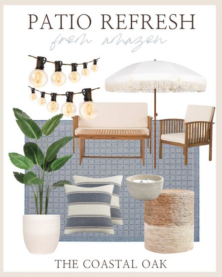 Refresh your patio for spring with these Amazon finds!

outdoor patio porch pot planter palm banana leaf fiddle lights fringe umbrella acacia teak seating seagrass woven poof striped pillow coastal blue white

#LTKSeasonal #LTKhome #LTKstyletip
