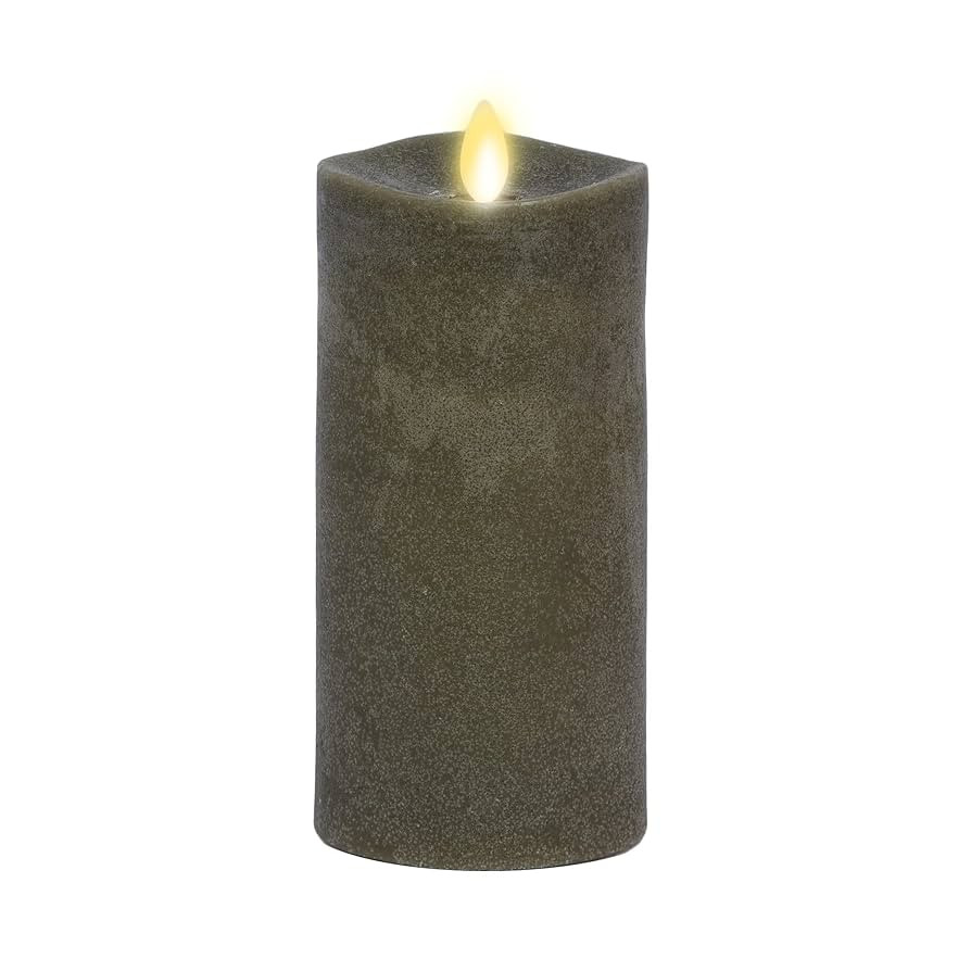Luminara - Flameless LED Battery Operated Flickering Pillar Candles - Stone Grey - Pack of 1-3x6.... | Amazon (US)