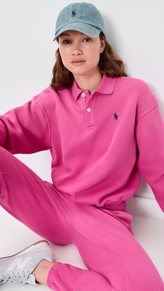 Polo Long Sleeve Fleece Pullover | Shopbop
