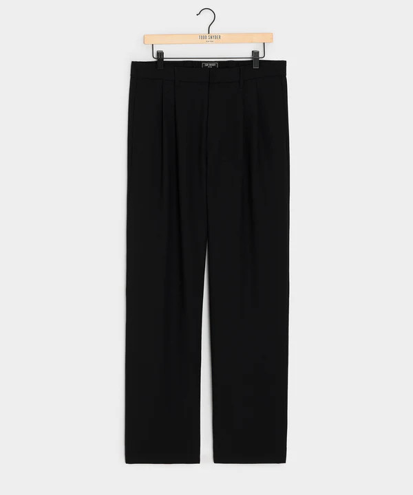 Relaxed Italian Wool Crepe Trouser | Todd Snyder