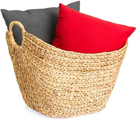 Best Choice Products Large Vintage Multipurpose Hyacinth Storage Basket, Handwoven French-Style O... | Amazon (US)