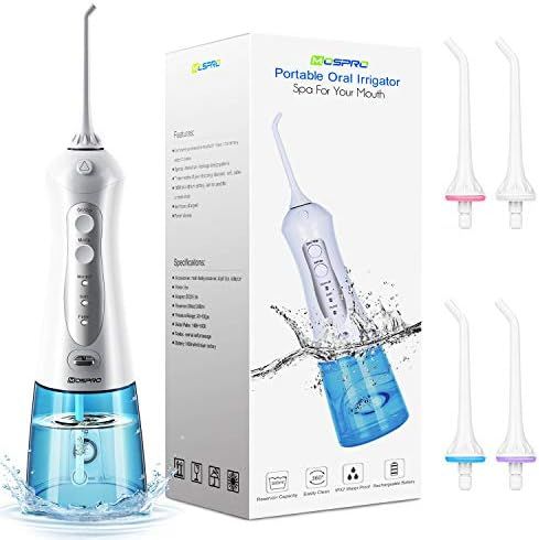 Water Flosser Professional Cordless Dental Oral Irrigator - 300ML Portable and Rechargeable IPX7 ... | Amazon (US)