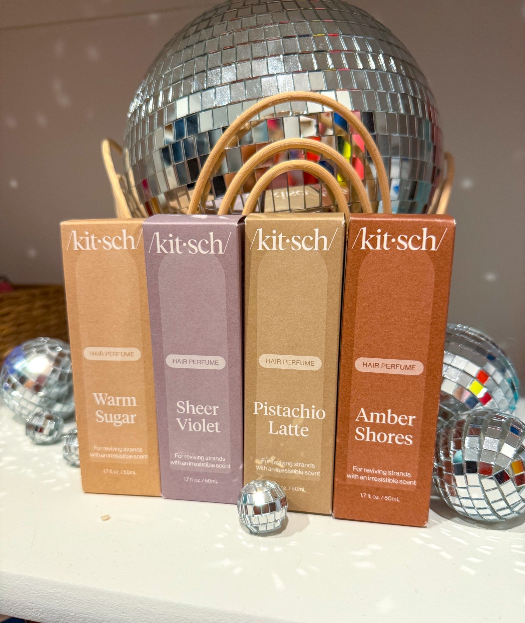 Hair fragrance specifically made to refresh your hair in between washes or for an extra boost of scent! “For reviving strands” 😜👌🏼 
I can’t tell you my favorite because I legit love them all! I couldn’t find them this morning & they were in my girl’s bathroom… so they are ALREADY a hit! 🤌🏼🪩  

#Kitsch #KitschBeauty #HairPerfume #Amber #Violet #WarmSugar #SpringFinds #NewProducts #Beauty #Scents #Fragrance #SpringBreak #Sale 

#LTKFindsUnder50 #LTKSaleAlert #LTKBeauty