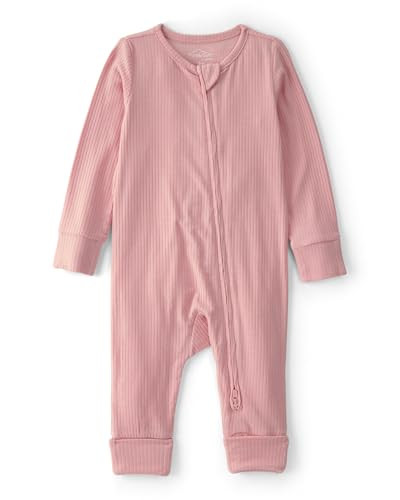 Carter's Girl PurelySoft Sleep and Play Pajamas, Solid Pink, 3M | Amazon (US)