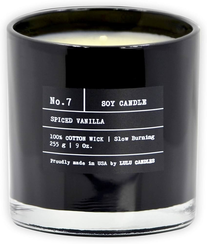 Lulu Candles | Spiced Vanilla | Luxury Scented Soy Jar Candle | Hand Poured in The USA | Highly S... | Amazon (US)