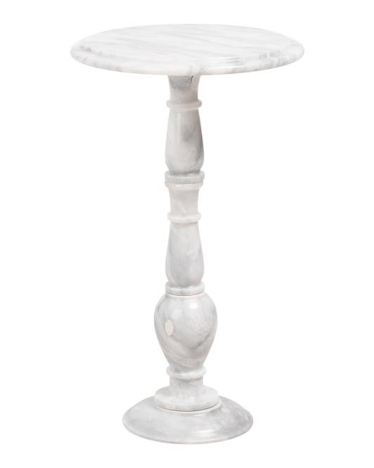 14x24in Solid Marble Accent Table | TJ Maxx