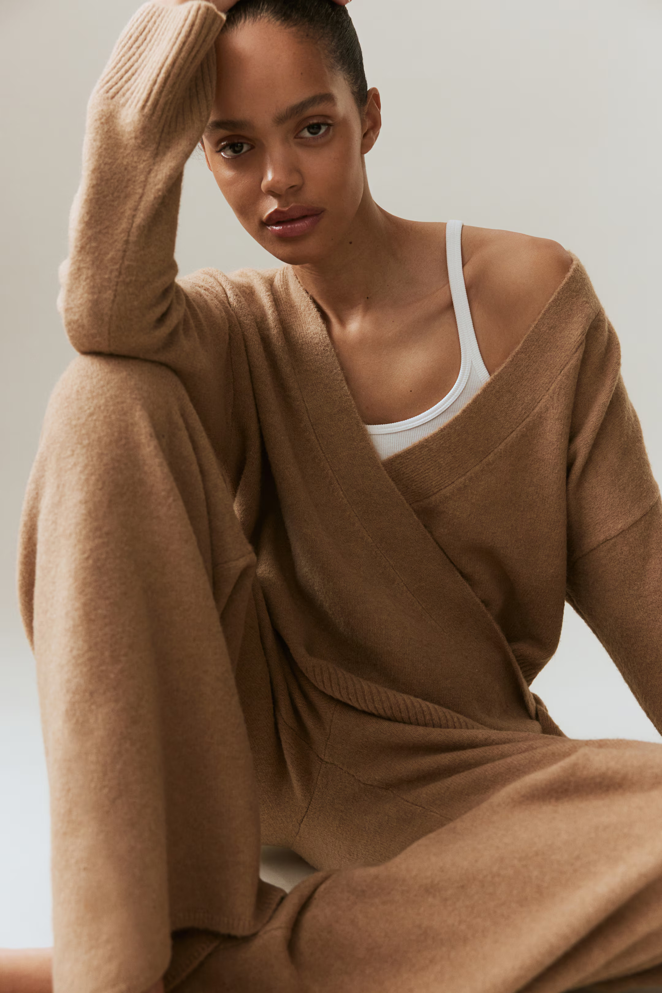 Feinstrickhose - Dunkelbeige - Ladies | H&M AT | H&M (DE, AT, CH, NL, FI)