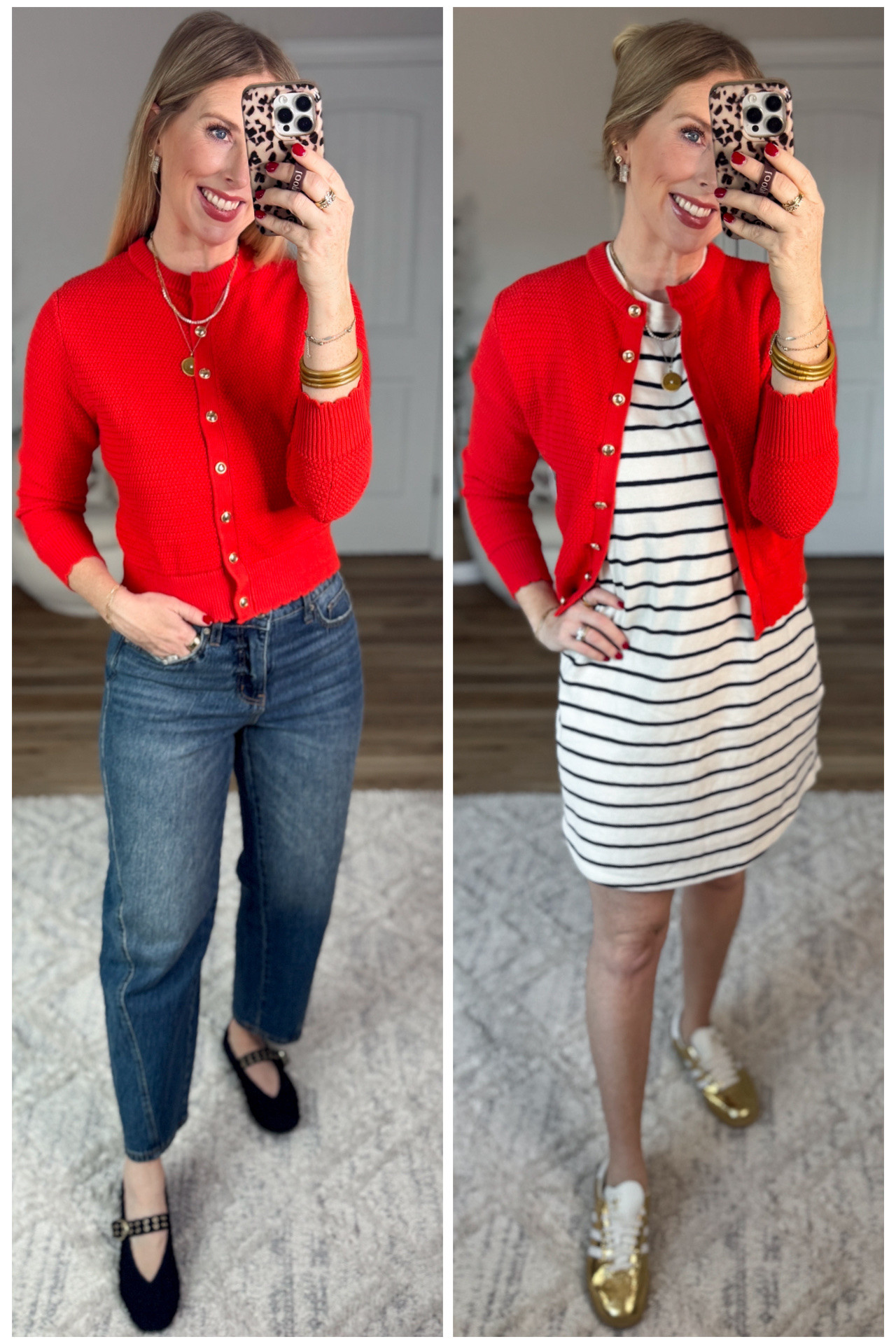 2 ways to style this time and tru red cardigan from Walmart!

#LTKWorkwear #LTKFindsUnder50