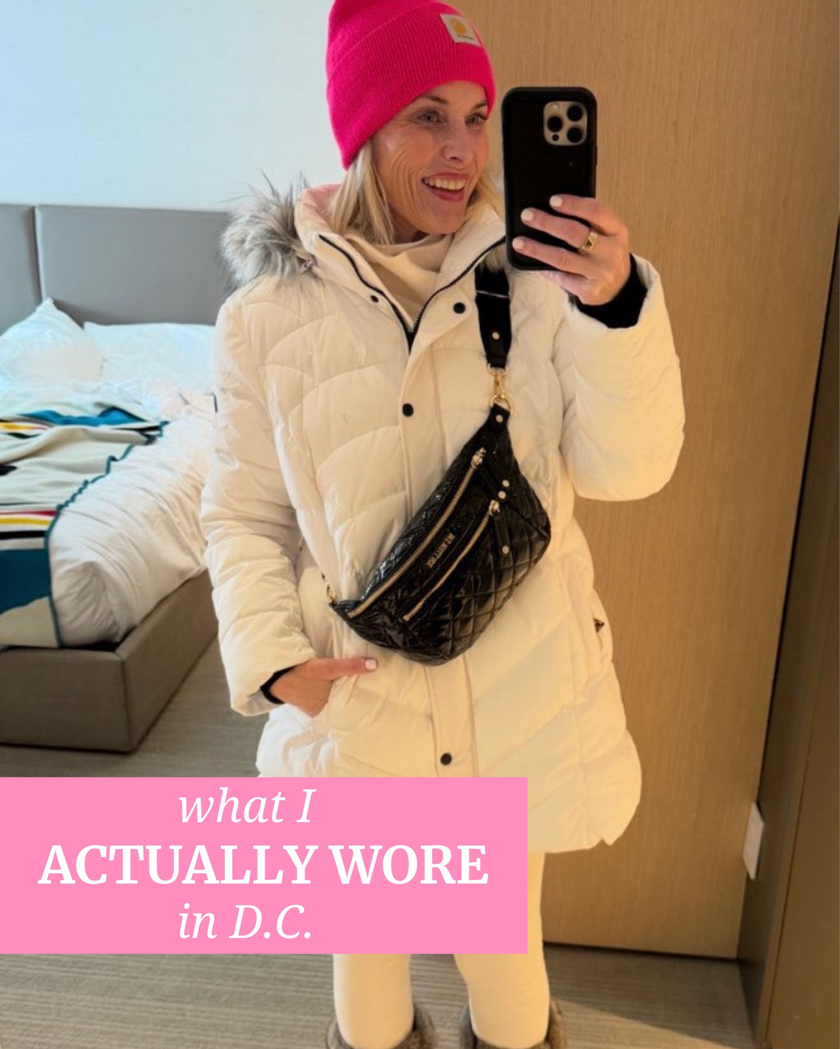 What I actually wore in Washington, D.C.
Because real trips call for real outfits.

This weekend was all about staying warm, being comfortable, and still feeling like me — from travel-day layers and sightseeing in the cold, to cozy nights in and getting dressed up (without freezing) for the book signing.

There were lots of layers, sherpa-lined leggings, comfy boots, and yes… I even twinned with my mom 🥹🤍 Not every outfit was glamorous, but every single one made sense for the moment and my lifestyle — and that’s always my goal.

Swipe through to see how it all came together and what worked for long days, cold weather, and a weekend I’ll never forget.




#LTKootd #LTKTravel #LTKOver40