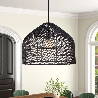Declan 1 - Light Natural Geometric Pendant | Wayfair North America