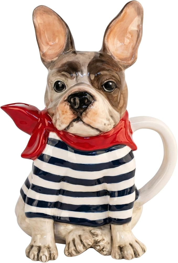 Blue Sky Ceramics Frenchie French Bulldog Teapot, Multi (20393) | Amazon (US)
