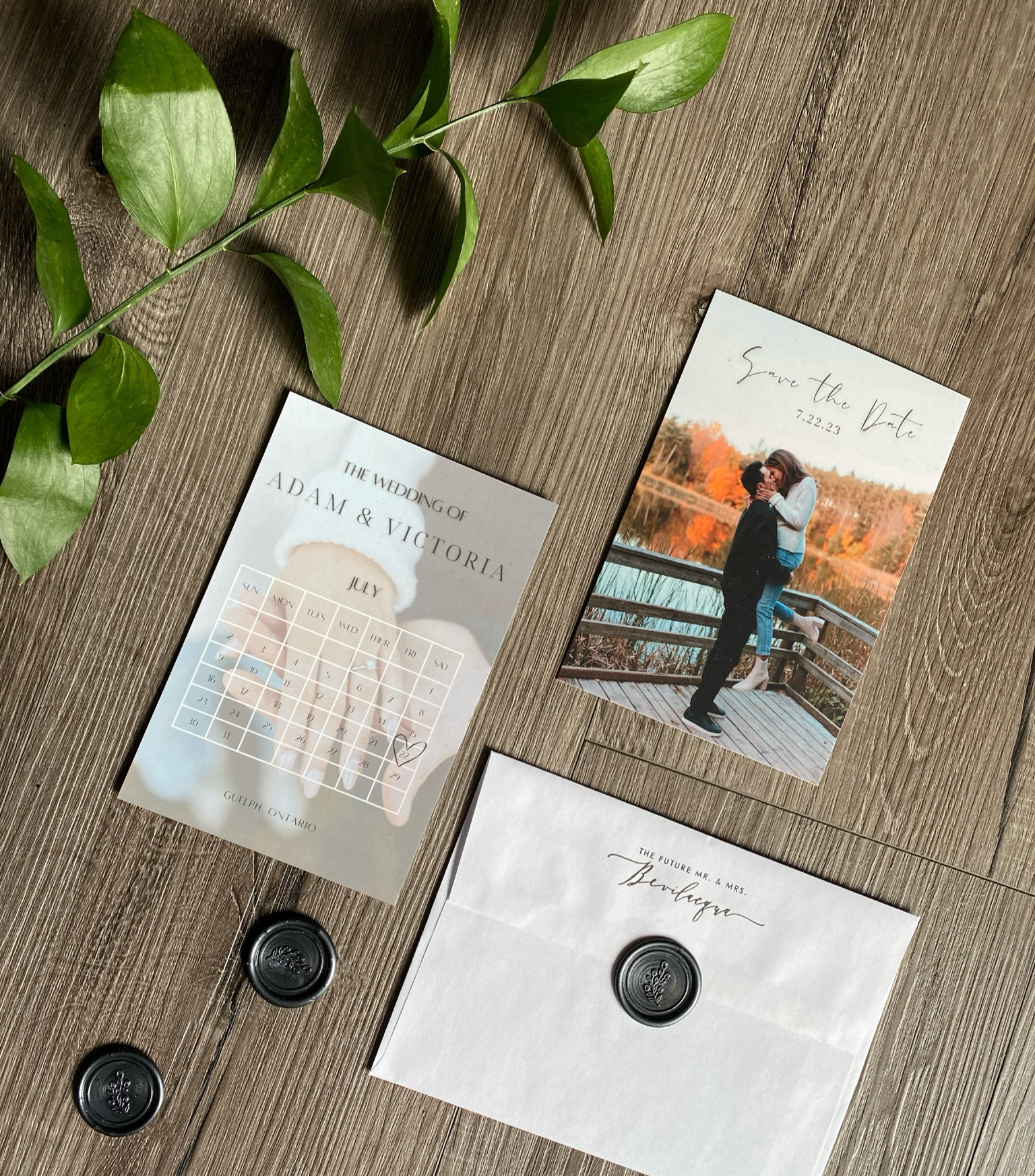 Designed our save the dates on canva & vistaprint but address stamp and wax seals are linked below! | wedding invitation | stationery 

#LTKParties #LTKWedding