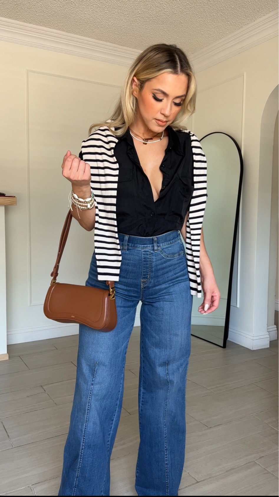 This blouse is part of the linked set; the set is so good and affordable it’s worth getting it for this blouse alone. 

Jeans size SR | use code LOLATXSPANX

#LTKover40 #LTKSeasonal #LTKU