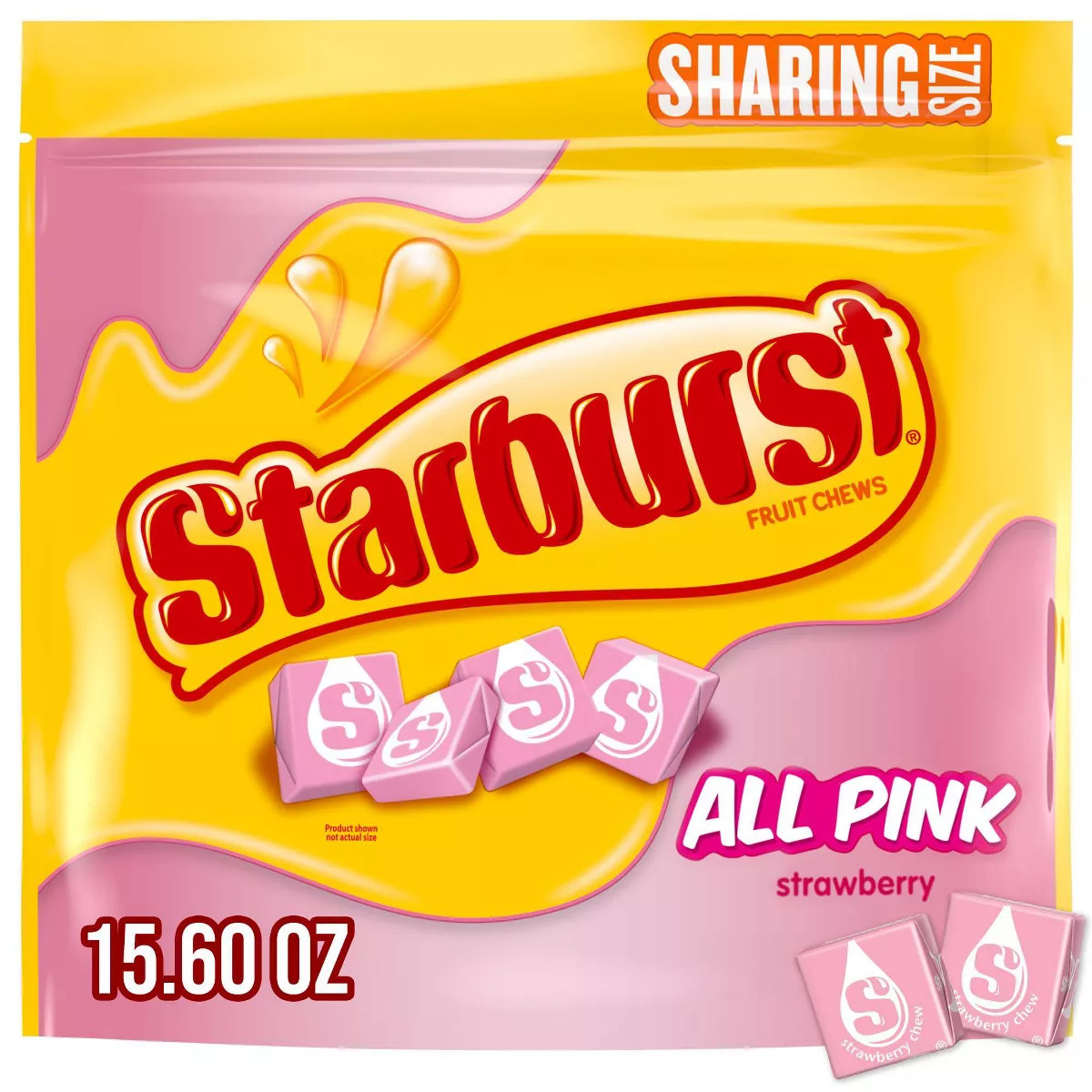 Starburst All Pink Candy Fruit Flavored Chewy Candies - 15.6oz | Target